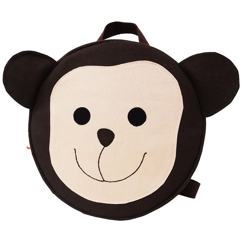 【Is Marvel】Vitality Monkey backpack - กระเป๋าเป้สะพายหลัง - ผ้าฝ้าย/ผ้าลินิน สีนำ้ตาล