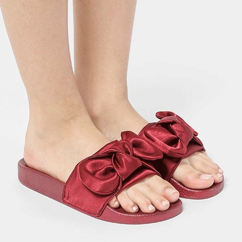YT X ALIA Maya Slide Sandal - Women's Casual Shoes - Other Materials Red