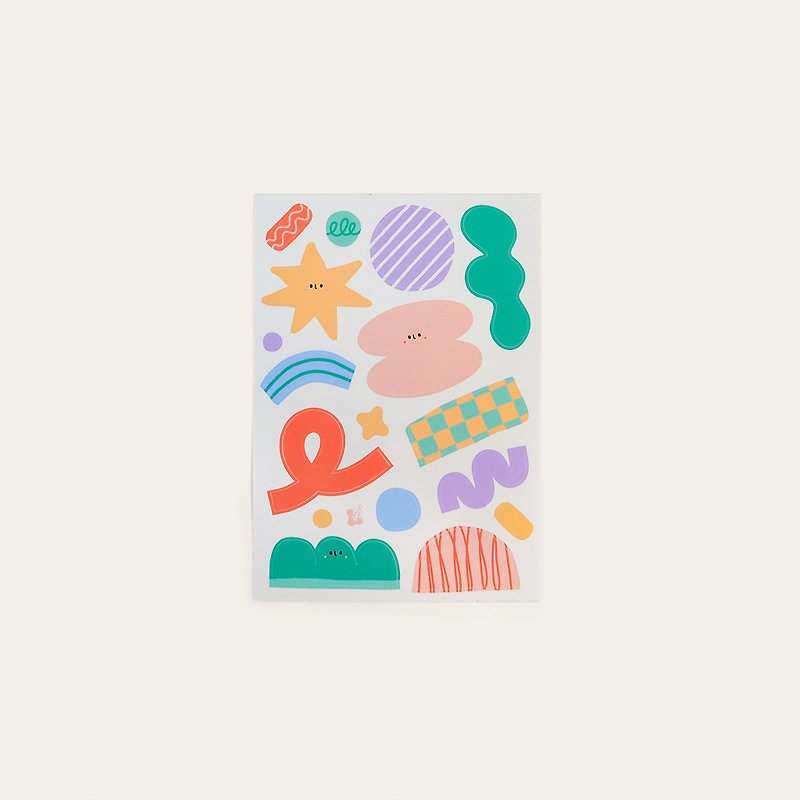 พลาสติก สติกเกอร์ - Kits Collection: Sticker - Random Shape Vol.1