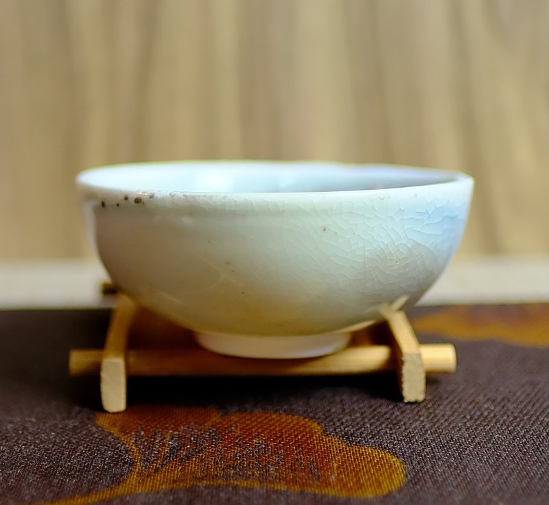 Firewood-fired tea cup - Falling Ash Shino crystal tea cup - งานเซรามิก/แก้ว - ดินเผา 