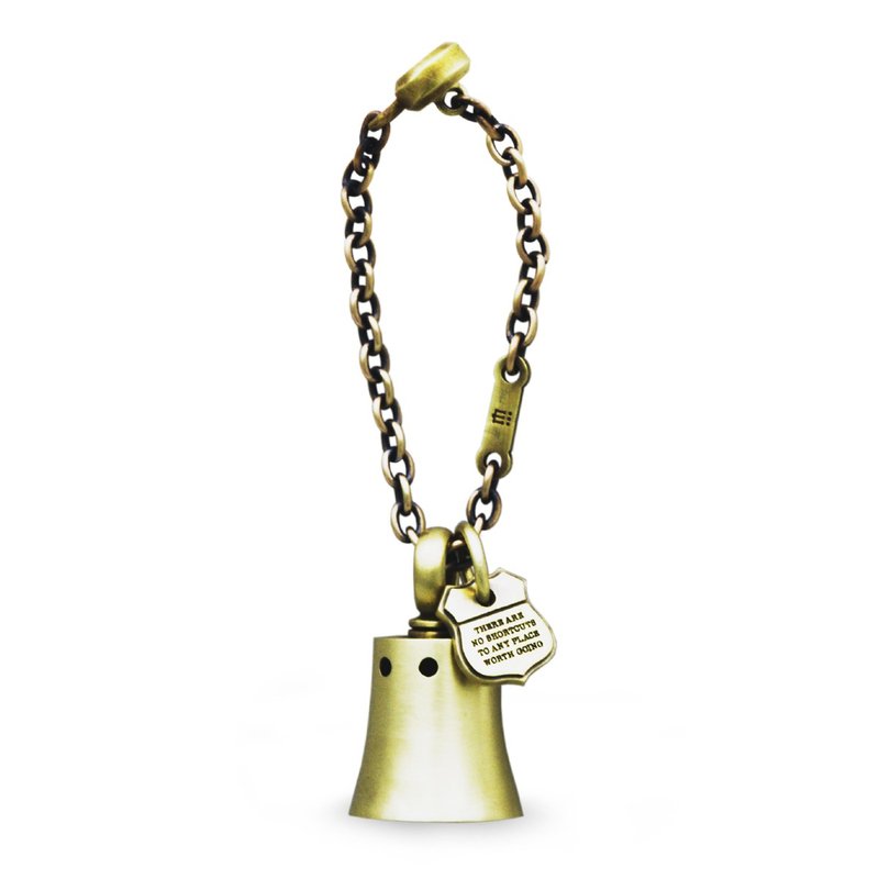 bike bell key holder,brass,present for him,made in japan,kc07 - ที่ห้อยกุญแจ - ทองแดงทองเหลือง สีเงิน