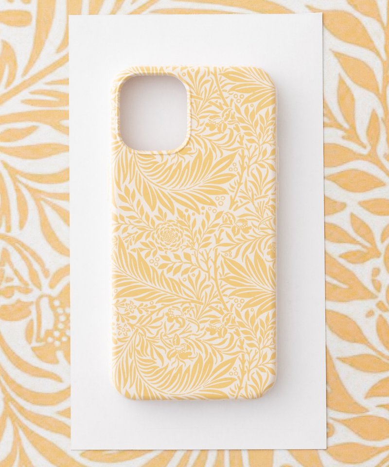 William Morris Design iPhone 12 mini PBAT Biodegradable Eco's Smartphone Case Yellow - Phone Cases - Eco-Friendly Materials Multicolor