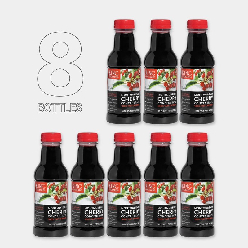 櫻桃王 100%天然蒙特羅西濃縮酸櫻桃汁 473 ml/ 瓶 -8入組 - 養生/保健食品/飲品 - 濃縮/萃取物 紅色