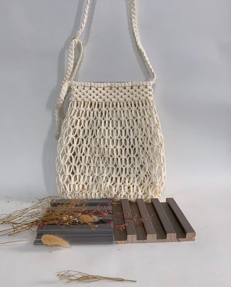 Bohemian woven bag - Messenger Bags & Sling Bags - Cotton & Hemp 