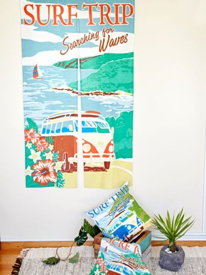 【Pre-order】 ✱ Hawaii bus curtain ✱ (two-color) - Items for Display - Cotton & Hemp Multicolor