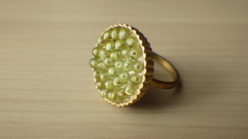 Muscat Tart Ring - 戒指 - 半寶石 綠色