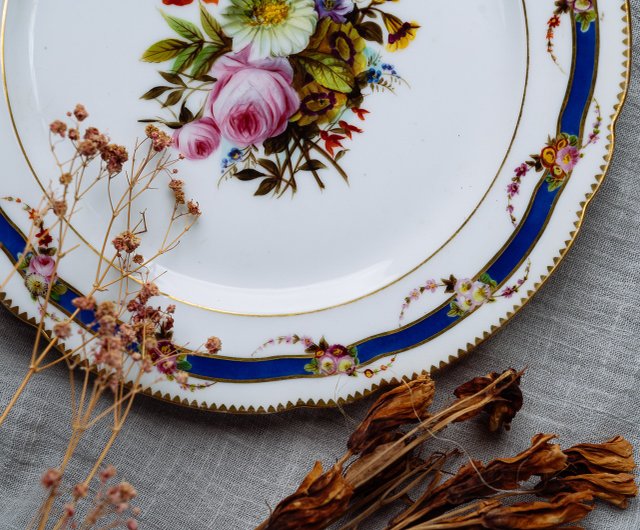 西洋アンティーク　フランス19世紀絵皿の壁掛　美術品　骨董品 西洋アンティーク フランス19世紀絵皿の壁掛 美術品 骨董品 SOLD OUT