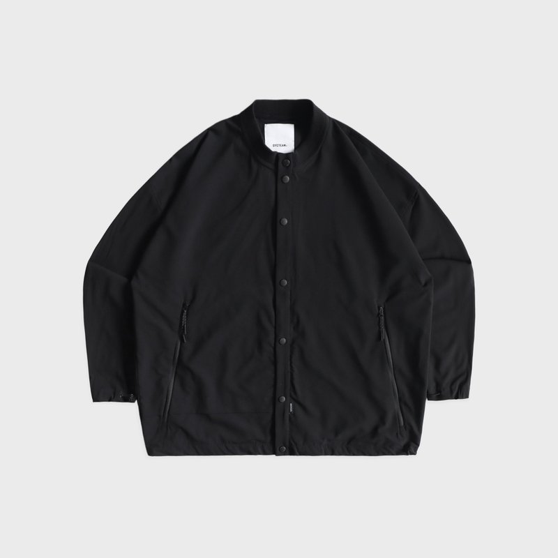 DYCTEAM - See-through Crew Neck Shirt Jacket (black) - 男夾克/外套 - 其他材質 黑色
