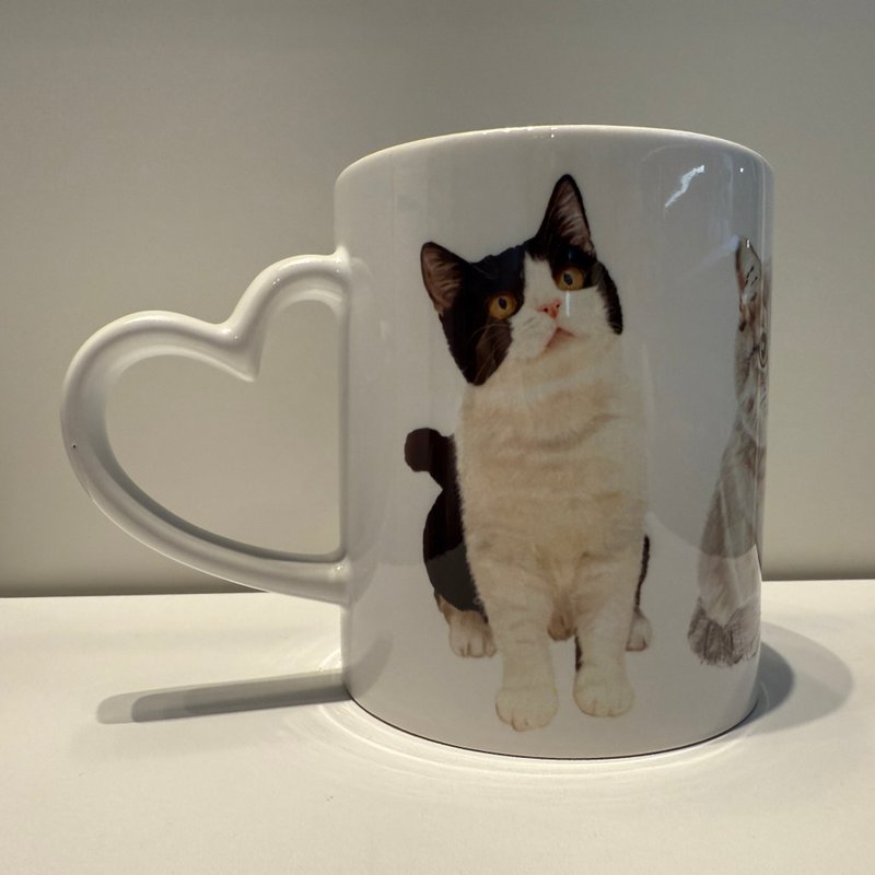 陶瓷馬克杯   |  雙貓咪 - 咖啡杯/馬克杯 - 陶 