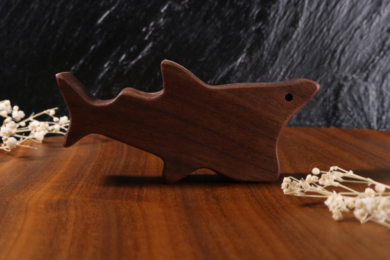 療癒系木偶 x 心癒夥伴 - 姥鯊 - 公仔/玩偶 - 木頭 咖啡色
