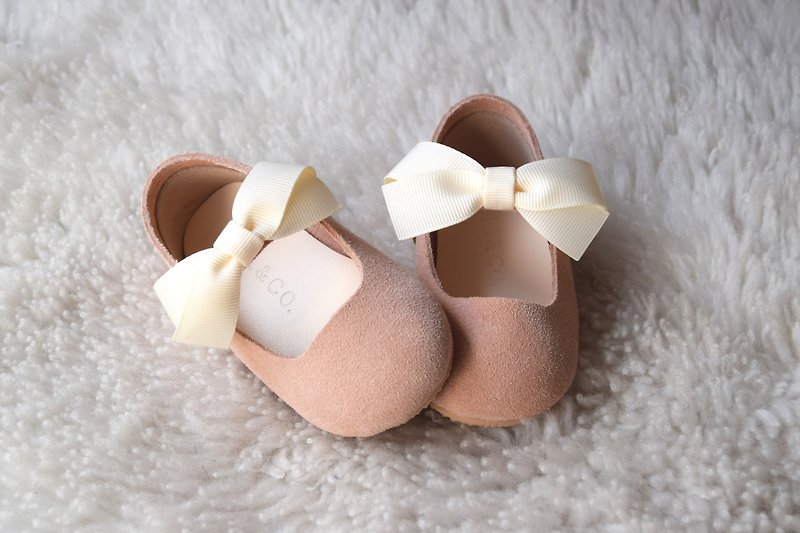 Pink girls shoes female baby gift toddler shoes age gift birthday photo flower child gift - Kids' Shoes - Genuine Leather Pink