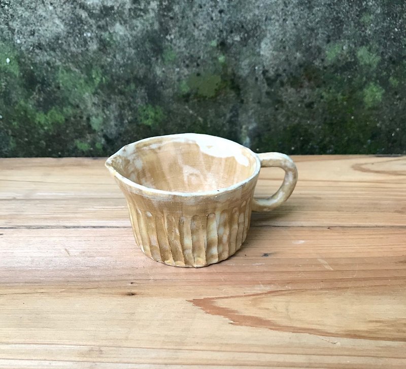 Coffee milk/milk pot tea sea coffee lower pot fair cup - เครื่องทำกาแฟ - ดินเผา สีกากี