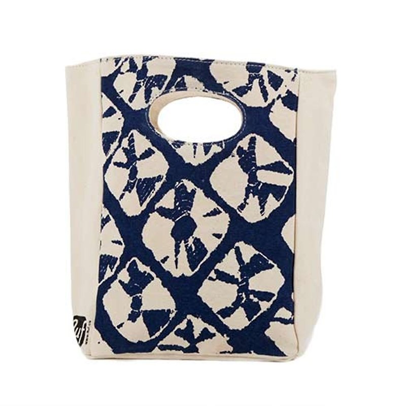 Bag / lunch bag / sports bag ► Canada fluf organic cotton environmental protection with handbags - Art Dye - กระเป๋าถือ - ผ้าฝ้าย/ผ้าลินิน สีน้ำเงิน