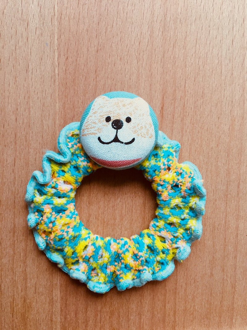 MOYA Hair Tie Fortune Dog Want Want Extra Large Picture Shiba Inu Hair Tie - Hair Accessories - Other Materials Blue