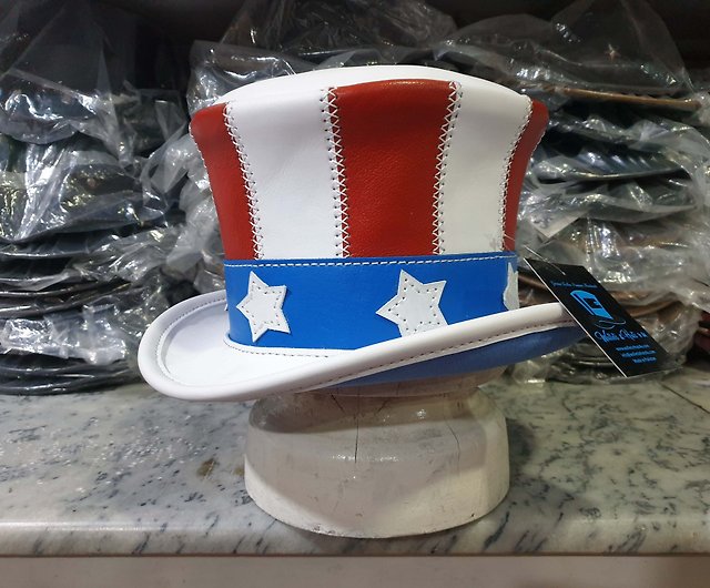 Uncle Sam Top Hat, USA Top Hat with Stars & Stripes