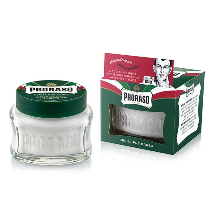 Proraso 沁涼薄荷 綠標 鬍前軟化膏 / 鬍前霜 鬍前乳 鬍子軟化 - 男性保養/清潔/修容工具 - 其他材質 