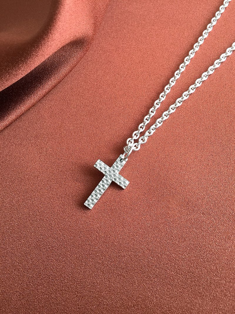 Cross Necklace 925 Sterling Silver - Necklaces - Sterling Silver Silver