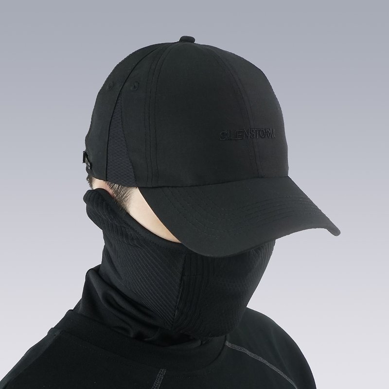 Summer outdoor sun hat soft top cap baseball cap sun hat adjustable for men and women - หมวก - วัสดุอื่นๆ สีดำ