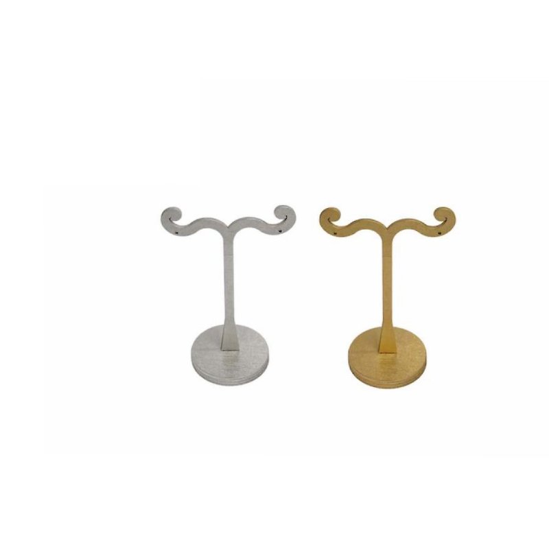 Assembled wooden earring stand 2color - กล่องเก็บของ - ไม้ สีทอง