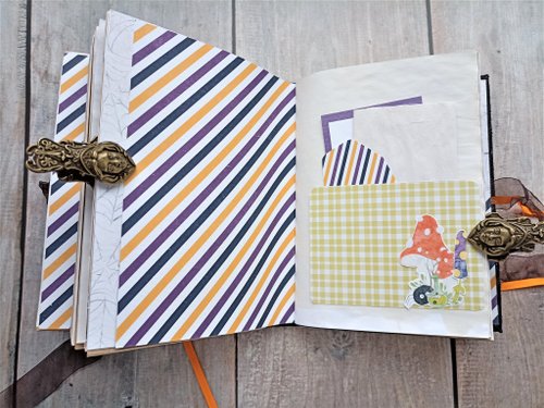 魔法のジャンクジャーナル 手作りハロウィンジャンクブック