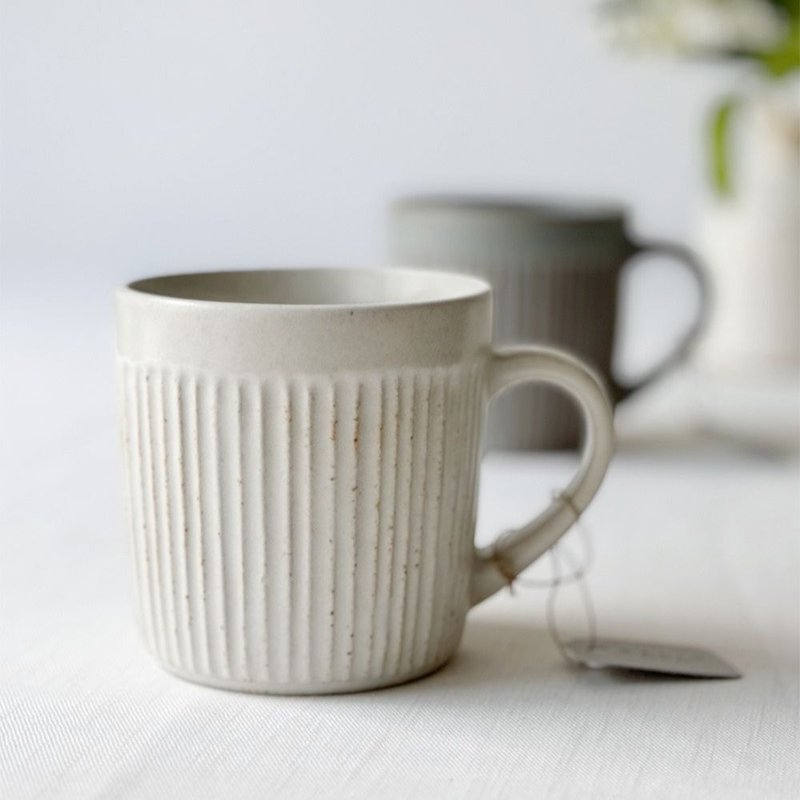 SALIU Series Mark Cup - Beige - Cups - Pottery White