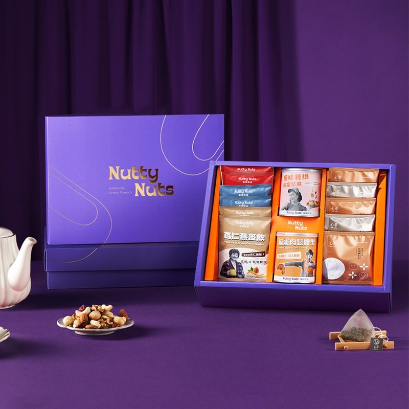 [Grain Fragrance Tea Rhyme Gift] Collection Gift Box-Nuts - Nuts - Other Materials 