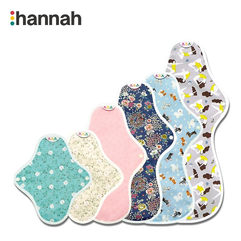 【Korea hannahpad】Full size 7-piece set_Organic cotton sanitary napkin - Feminine Products - Cotton & Hemp Yellow