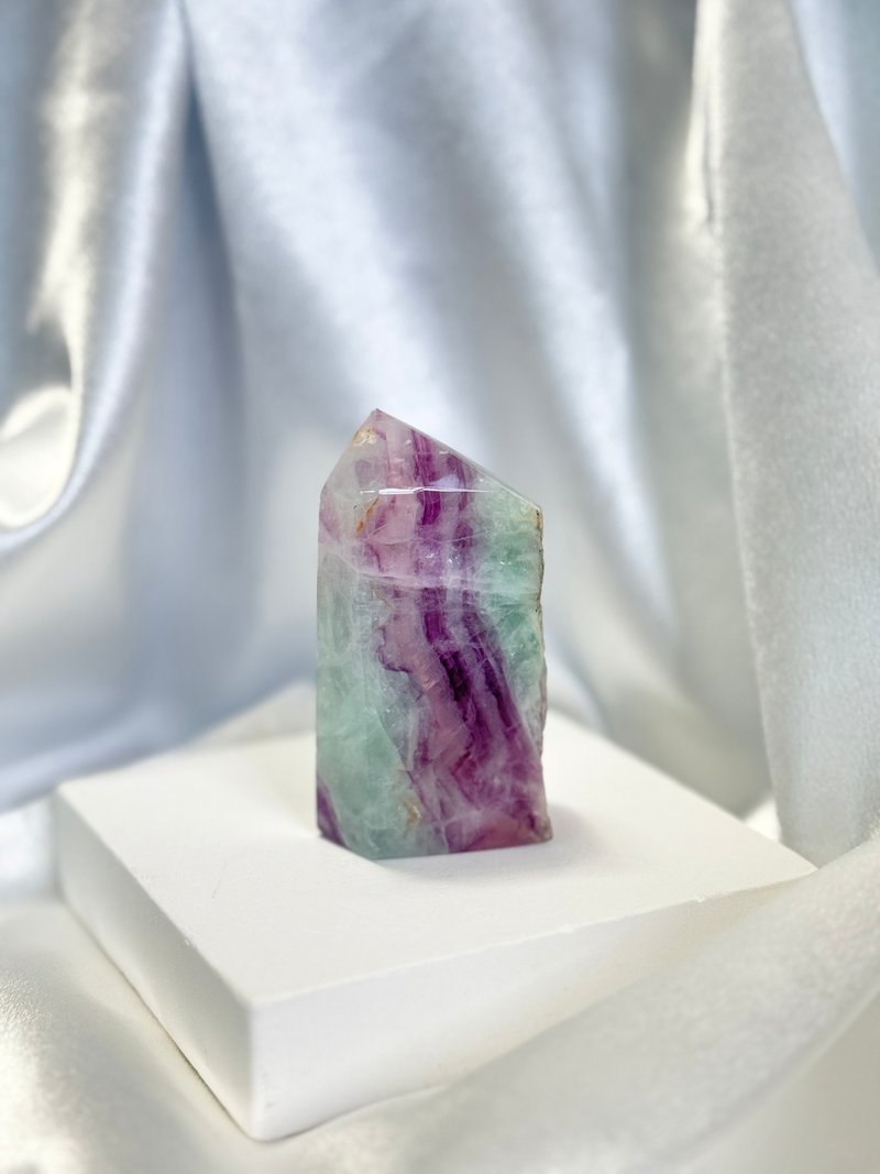 情人節禮盒 美國 天然千層螢石原石柱 - 擺飾/家飾品 - 水晶 多色