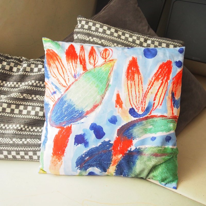 Customized Baby Drawing/Graffiti Shaped Pillow (Square) - Pillows & Cushions - Other Materials Multicolor