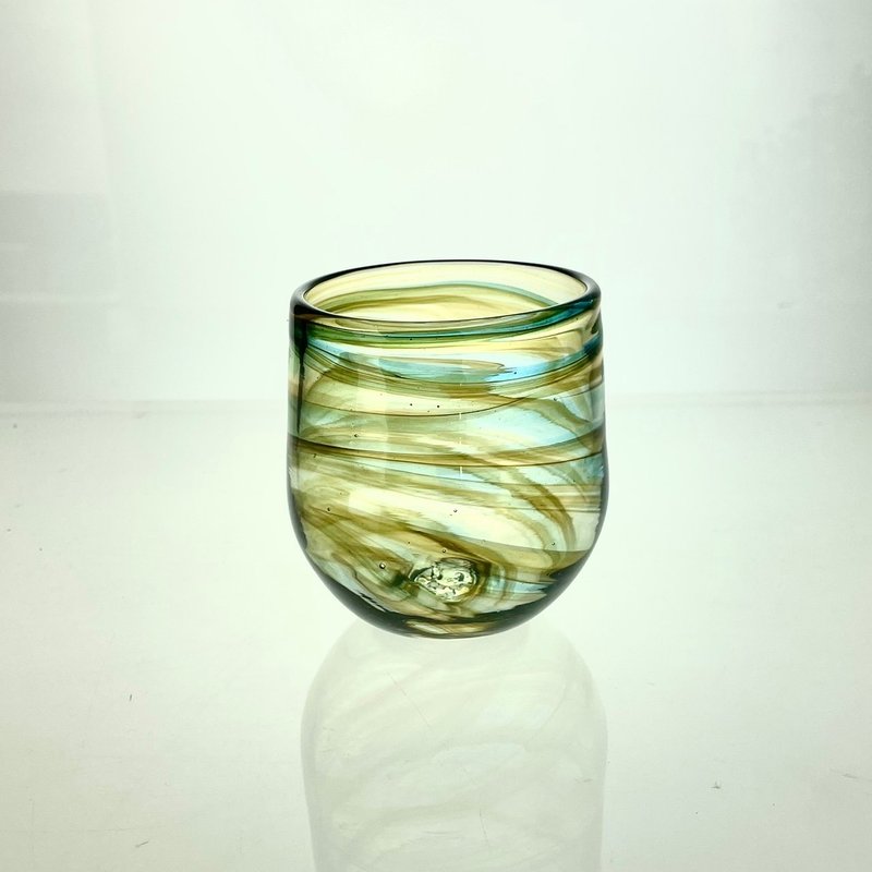 Forest Morning Light Cup-Arc Handmade Glass Cup Purely Hand-blown - แก้ว - แก้ว หลากหลายสี