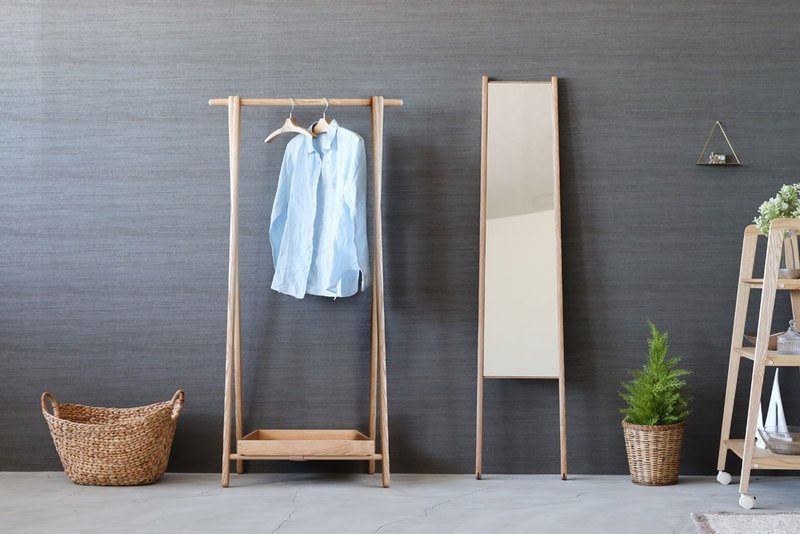 Cosine Dress Rack - Hangers & Hooks - Wood Brown