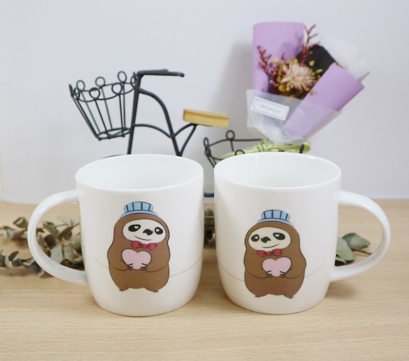 Exclusive-Cute Animal Valentine's Day Confession Pair Cup Valentine's Day 0214 Pair Cup Valentine's Day Gift - Mugs - Porcelain 