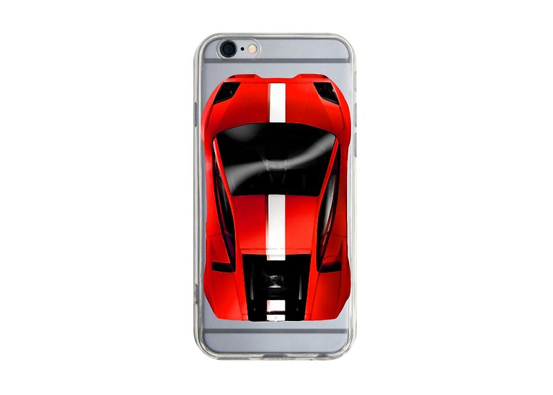 Custom red sports car transparent Samsung S5 S6 S7 note4 note5 iPhone 5 5s 6 6s 6 plus 7 7 plus ASUS HTC m9 Sony LG g4 g5 v10 phone shell mobile phone sets phone shell phonecase - เคส/ซองมือถือ - พลาสติก สีแดง
