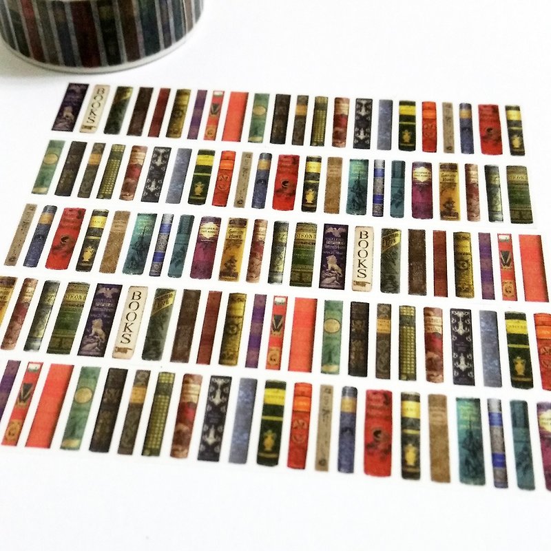 調剤紙テープ古典本棚 - マスキングテープ - 紙 