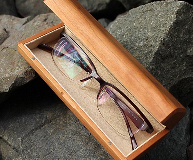 HACOA木製メガネケース クリーニングクロス付き ハコア 値下交渉不可