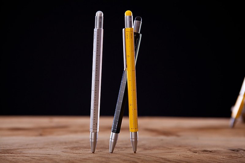 Multitasking Mechanical Pencil CONSTRUCTION GRAPHITE TOOL PEN - Pencils & Mechanical Pencils - Other Metals Black