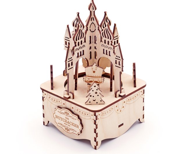 KOKOMU クルミ割り人形 回転オルゴール - DIY 誕生日プレゼント 季節の