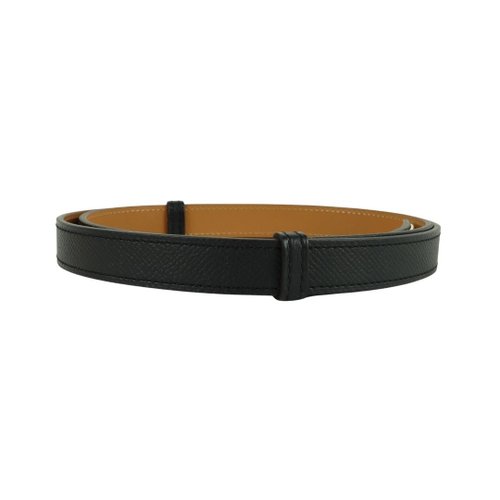 Hermes Kelly 18 Turnlock Belt Vaux Epson Leather Black Gold