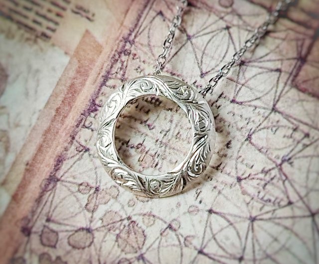 深海珊瑚 花彫刻 ペンダント シルバー製 ペンダントトープ