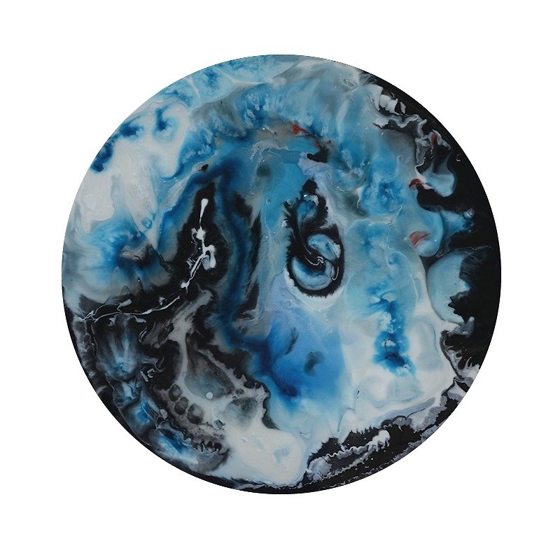 Lake StarDust 。 Planet。Wall hanging Display / Wall clock - Items for Display - Wood Blue
