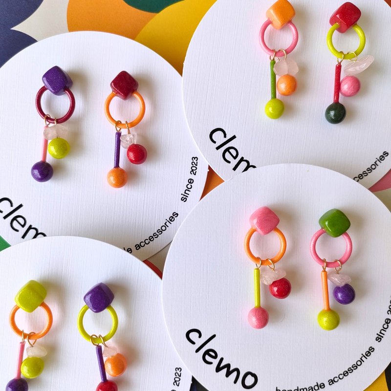 Stick – Fruits, Earrings / Clip-on Earrings - Earrings & Clip-ons - Other Materials Multicolor