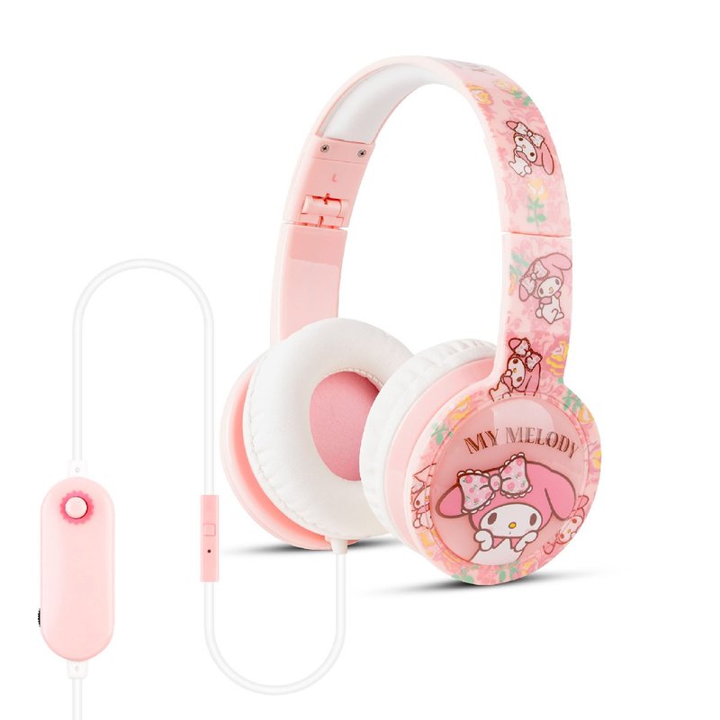 兒童安全閃燈耳機備有線咪及遙距音控-My Melody - 耳機/藍牙耳機 - 塑膠 粉紅色