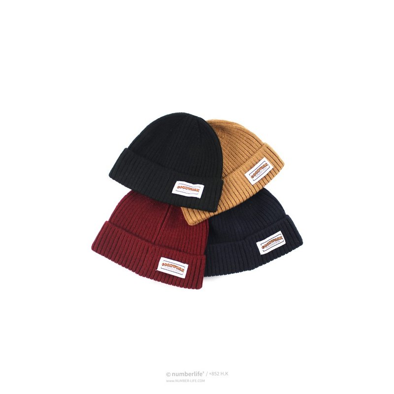 香港品牌 GOODWORK Beanie Hats 短款針織毛線帽 - 帽子 - 棉．麻 多色