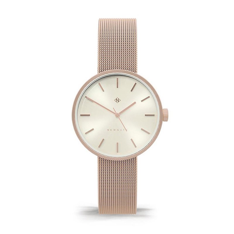 THE ATOM - LADIES ROSE GOLD MESH STRAP WATCH - Women's Watches - Other Materials Pink