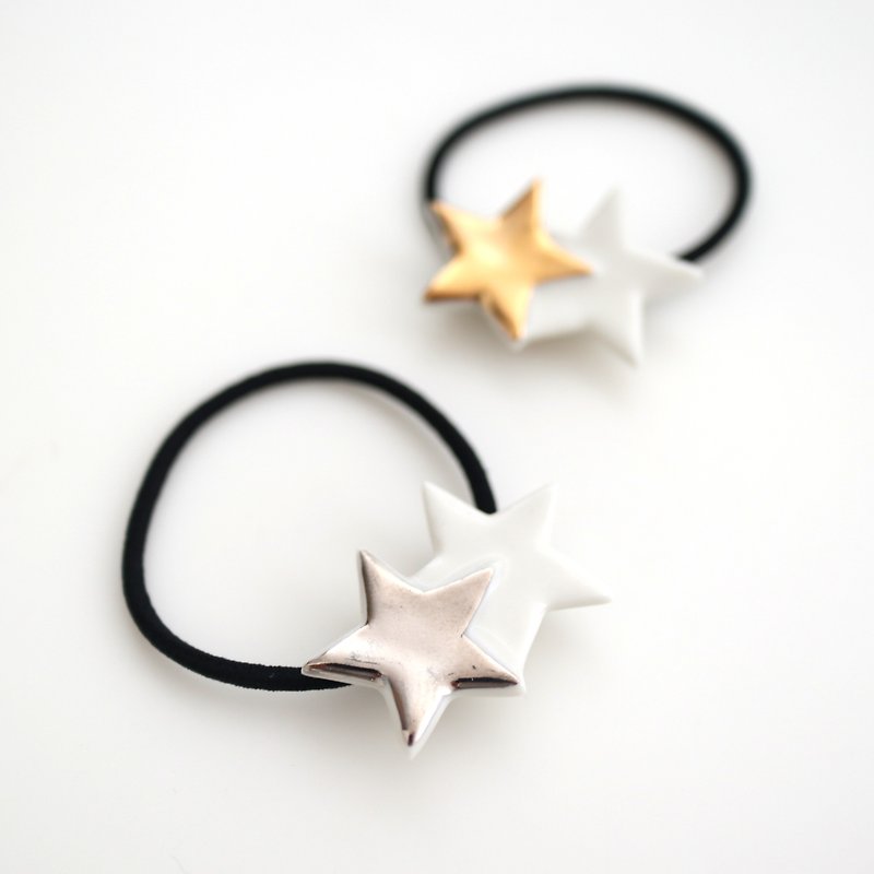 LIMITED Special star hair tie - 髮飾 - 瓷 金色