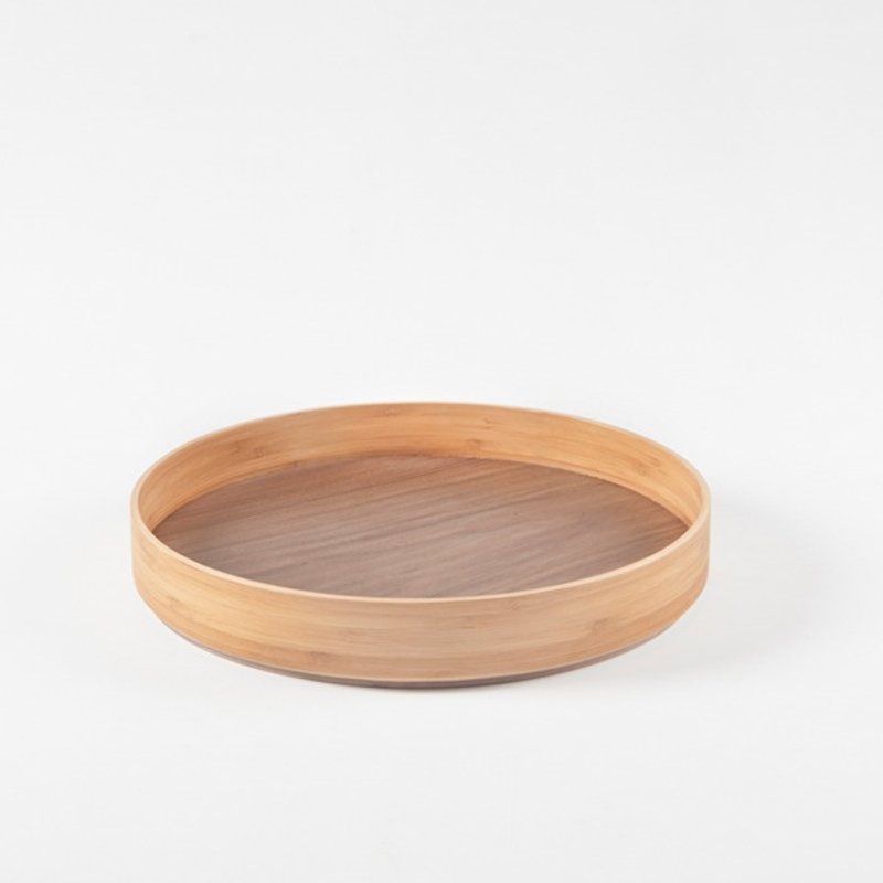 andMore Wooden Circle Furniture∣Handmade Wooden Pallets∣Bamboo with Walnut - Serving Trays & Cutting Boards - Wood 