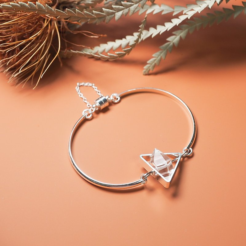 Herkimer Diamond Bracelet - Bracelets - Gemstone Silver