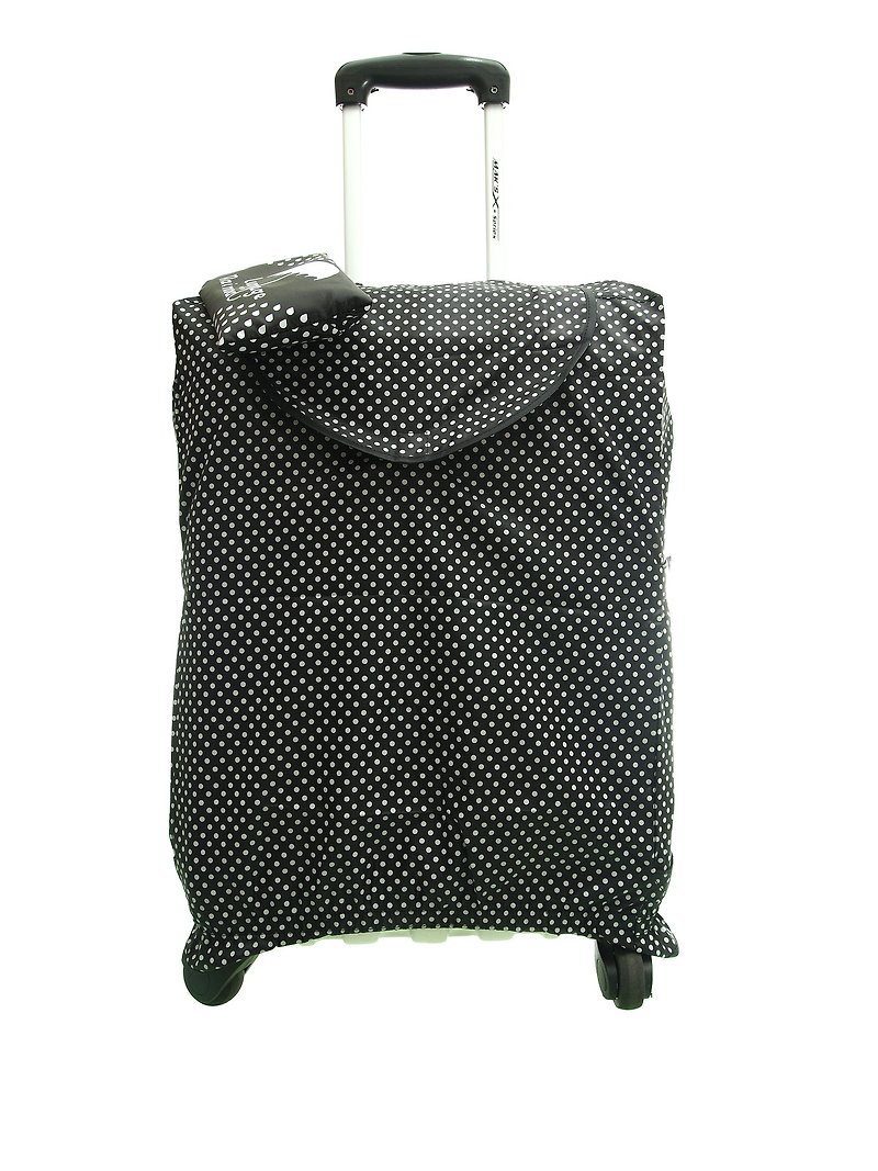 波點可折疊行李的防水雨衣 - 黑色 - 雨傘/雨衣 - 防水材質 黑色