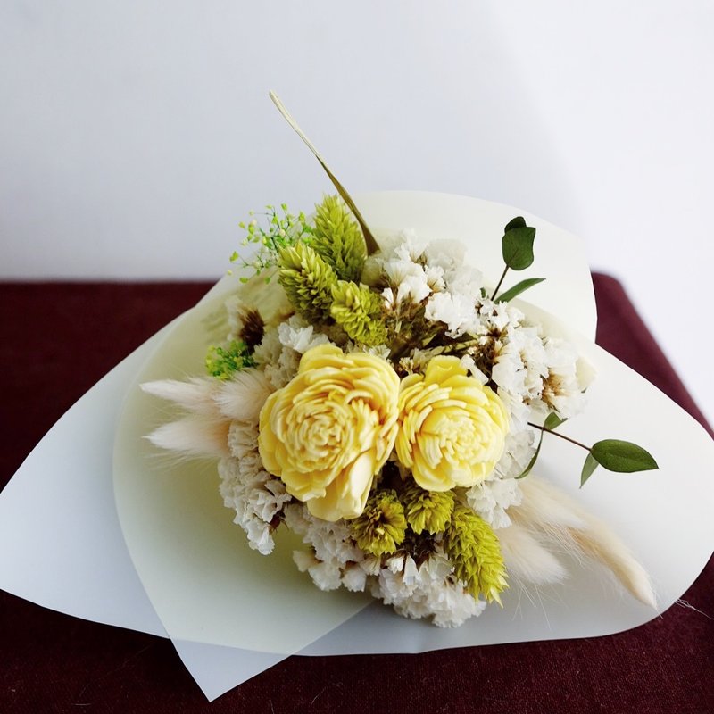 還是嚮往天堂 - 乾燥小花束（黃色） Dried flower little bouquet (yellow) - 盆栽/植栽 - 植物．花 黃色