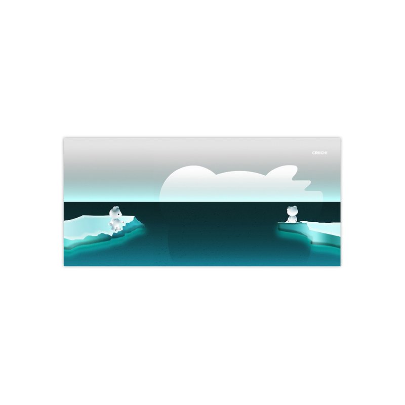 CRIIICHI古治 彼岸浮冰 全景明信片 - 卡片/明信片 - 紙 多色